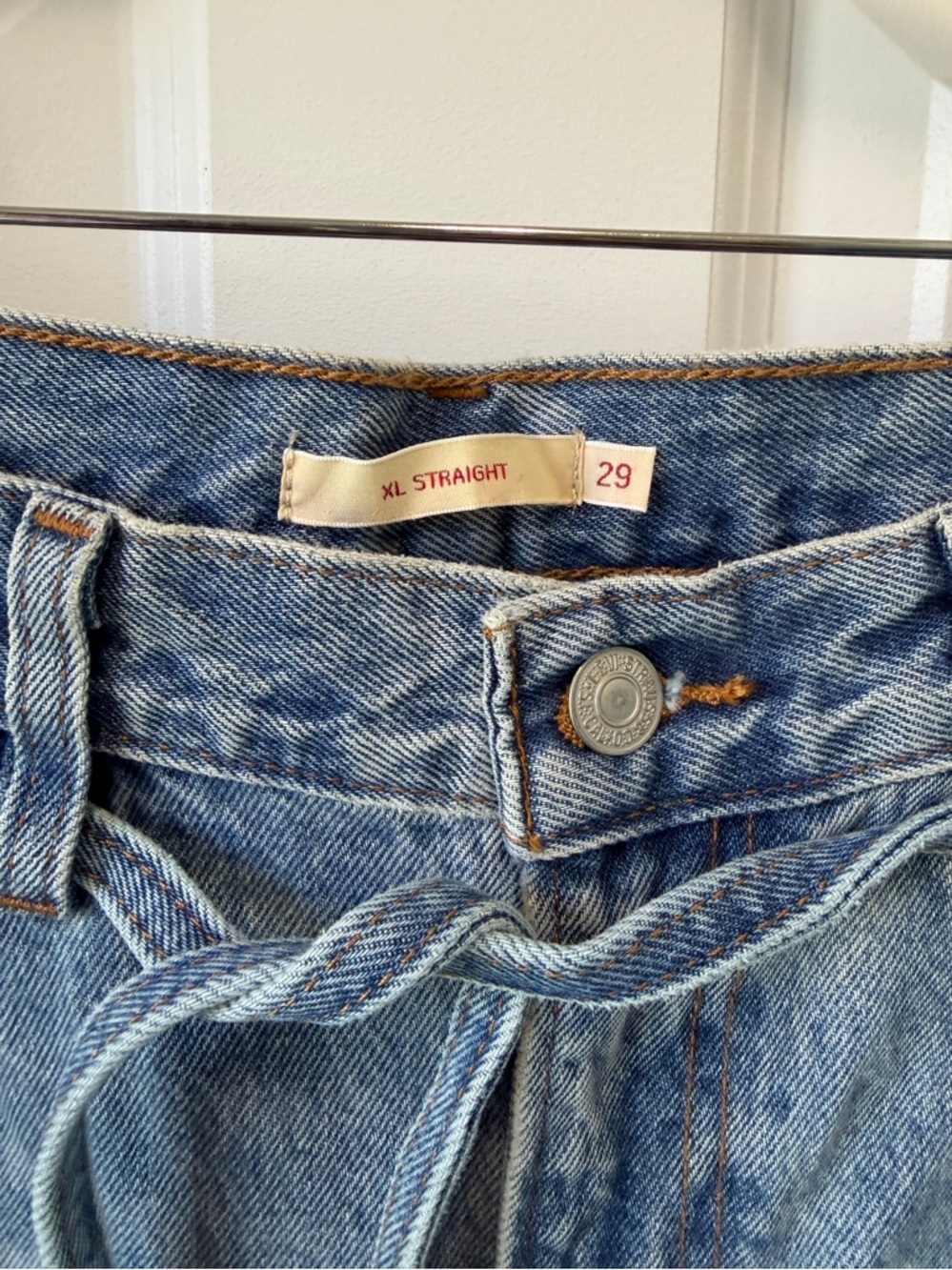 Levi's Women's XL Straight Wide Leg Jeans Size 29 - Picture 4 of 13